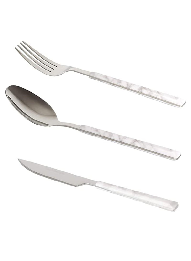 38-Piece 18/10 Stainless Steel Spoon Cutlery Set Includes Knife and Forks With Cutlery Holder Tea And Ice Spoons Dinner And Cake Fork, Fruit Knife, Soup Ladle, Rice Server - pzsku/Z607E69DA7D2AE95411A0Z/45/_/1686212362/52f312e5-4735-4c20-897c-e90399fb3d38