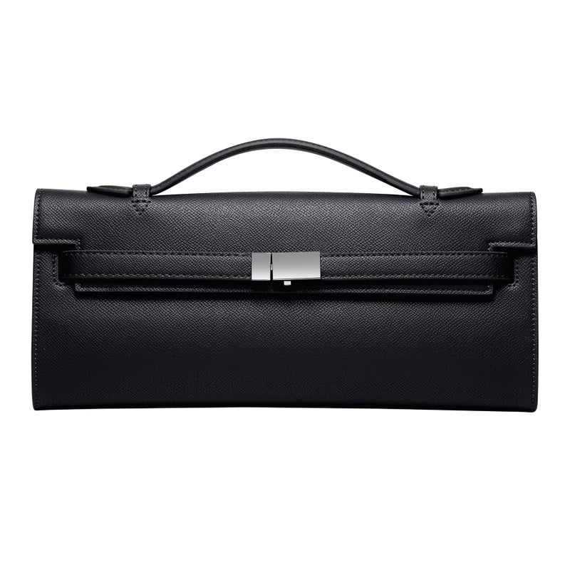 CHUNLI PU Leather Clutch Purses for Women, Trendy Ladies Top Handle Bag for Evening Work Business Daily Use - Image 1