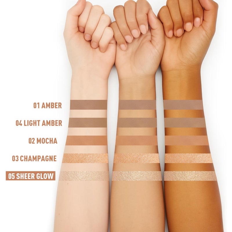 FV قلم تمييز بارد FV، قابل للخلط وناعم، قلم كونتور كريمي بلمسة طبيعية، مقاوم للماء وطويل الأمد لتشكيل الوجه، مكياج للمبتدئين، خالي من القسوة، 01 كهرماني - Image 5