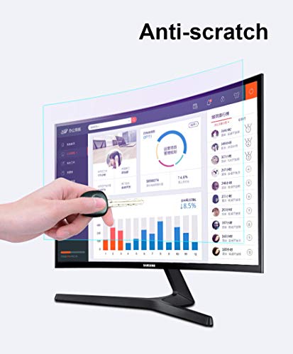 AEGIFT CapriTech 32 Inch Anti Blue Light Monitor Screen Protector -Anti Glare Filter Film for Curved screen, No Air Bubbles/Relieve Eyestrain/Ultra Clear - Image 3
