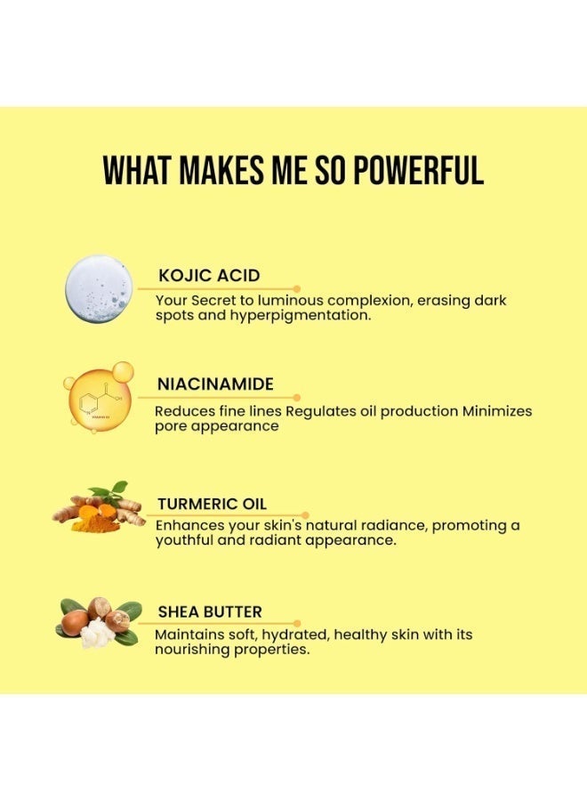 GHAR SOAPS Kojic Whitening Soap 2% Acid Soap with Niacinamide Kojic Soap | For Pigmentation, Sun damage, Brightening Underarm & Reduces Dark Spot | Soap for Men & Women | Suitable for All Skin Type | (Pack of 3) (100 g x 3) - Image 5