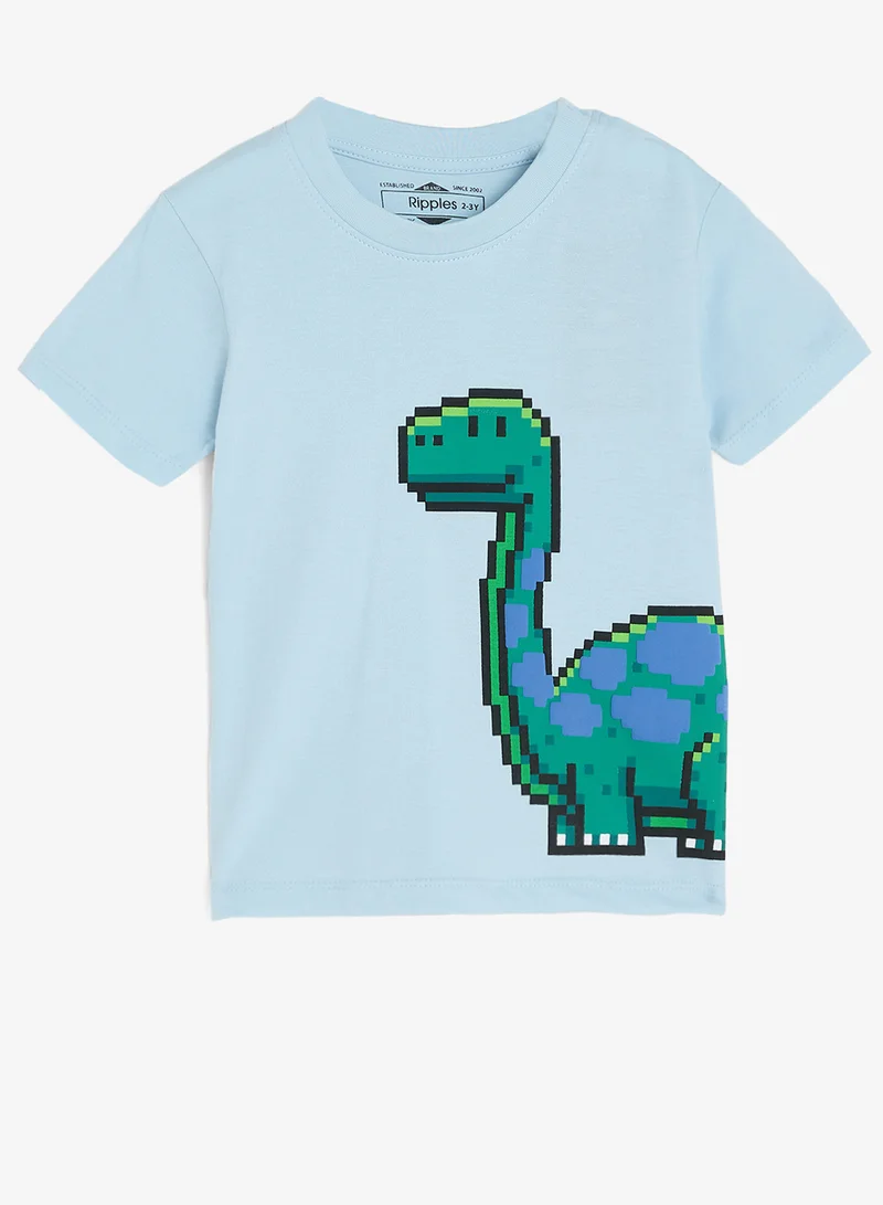 Ripples Boys Round Neck T-Shirts