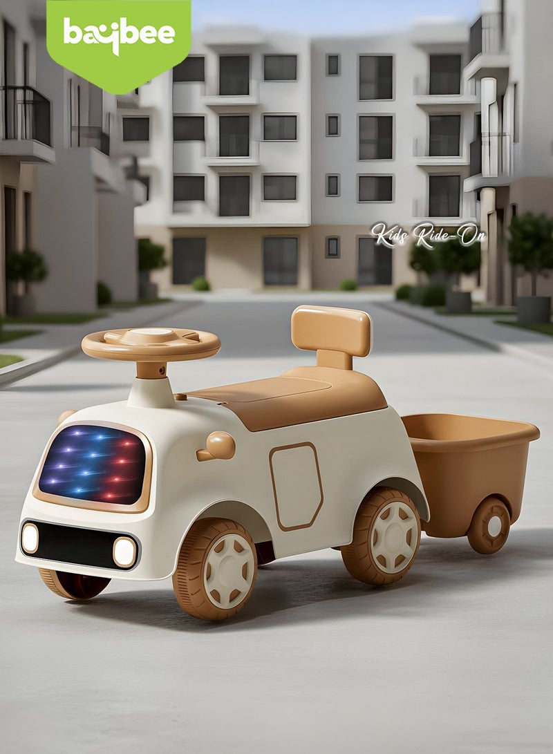 بيبي ChatGPT said:  سيارة الأطفال بايبي لوموس (Baybee Lumos) للركوب والدفع، سيارة دفع للرضع مع أضواء RGB، موسيقى، مساحة تخزين واسعة ومسند ظهر عالي | سيارة ركوب ودفع للأطفال للقيادة من 1 إلى 3 سنوات، أولاد وبنات (رمادي) - Image 2