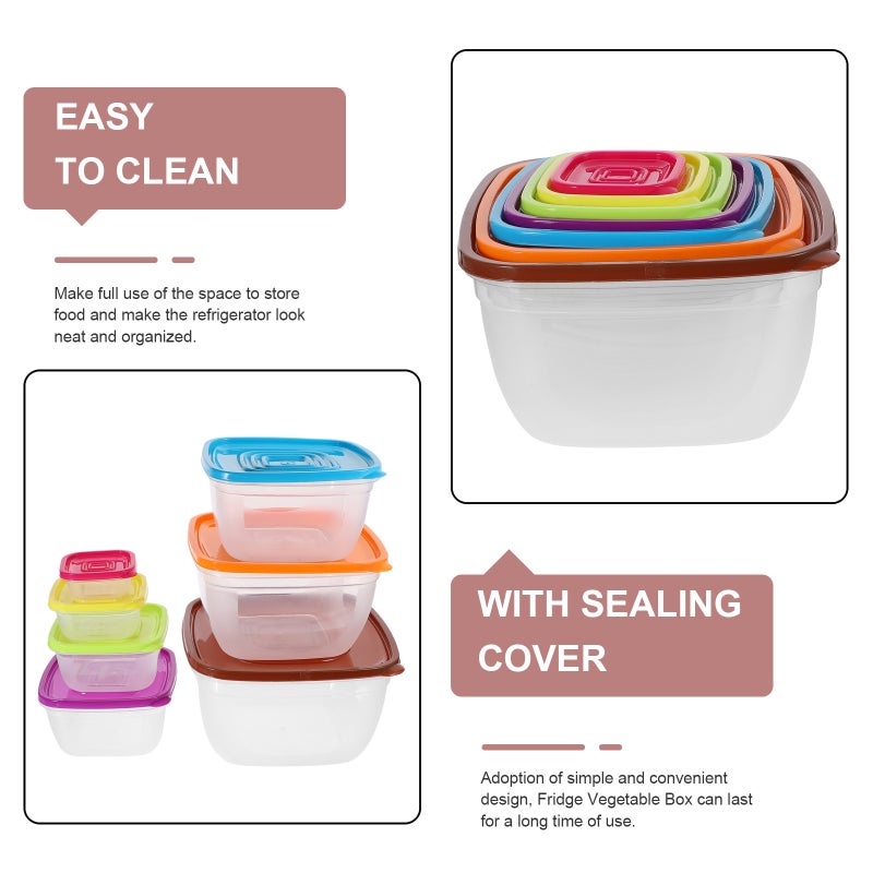 7pcs Mixing Bowl Salad Bowl with Airtight Lids Mixing Serving Holder - Image 3