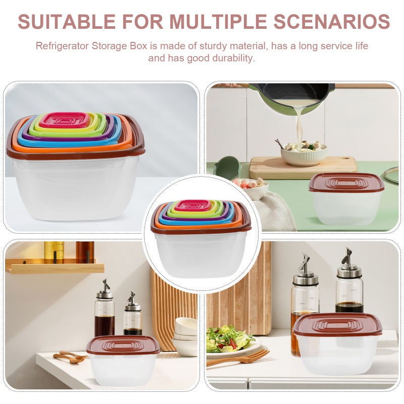 7pcs Mixing Bowl Salad Bowl with Airtight Lids Mixing Serving Holder - Image 5