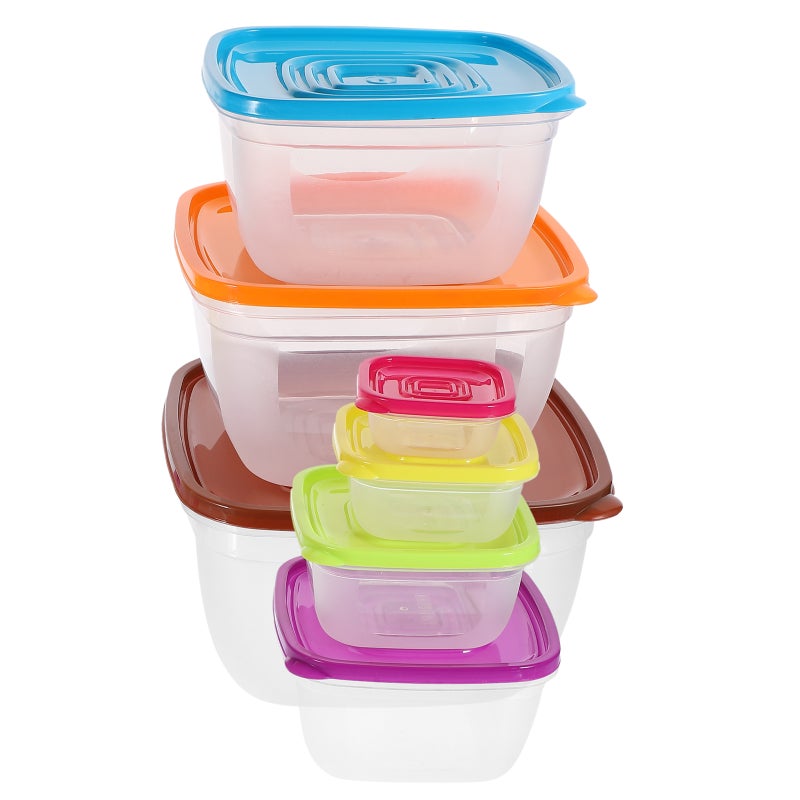 7pcs Mixing Bowl Salad Bowl with Airtight Lids Mixing Serving Holder - Image 1