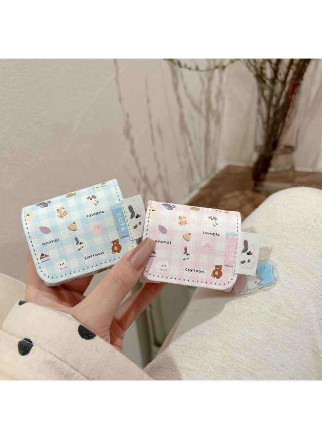 Loquat Jellycat Plaid Animal For HuaweiFreeBuds6i/5i/pro3 Headset Protective Shell 4e Female Clip-Color:Jellycat Blue Plaid Dessert Animal Headphone Cover Shell + Pendant-Model:For HuaweiFreebuds 4e - Image 3