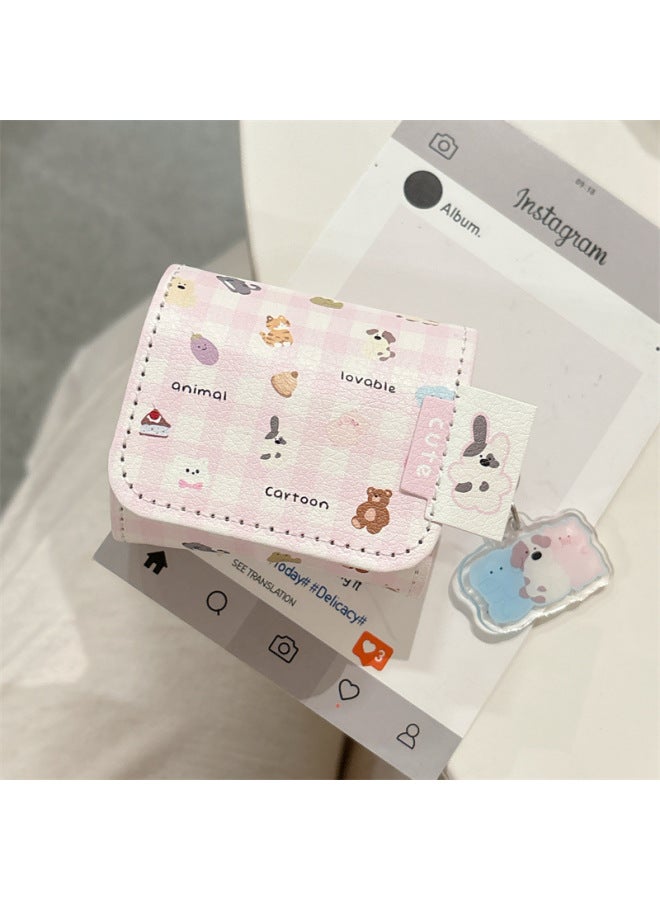 Loquat Jellycat Plaid Animal For HuaweiFreeBuds6i/5i/pro3 Headset Protective Shell 4e Female Clip-Color:Jellycat Blue Plaid Dessert Animal Headphone Cover Shell + Pendant-Model:For HuaweiFreebuds 4e - Image 4