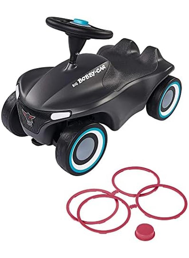 BIG Spielwarenfabrik 800056243 Bobby Car Neo Anthrazit Rutschfahrzeug Für Drinnen Und Draußen Kinderfahrzeug Mit Flüsterreifen Two Wheel Rims Colors To Change For Children From 1 Year Old Charcoal - Image 3