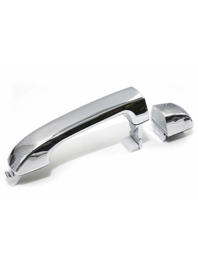 Otois Set of 2 Rear Left and Right Pair Exterior Outside Chrome Door Handle Compatible with Hyundai Veracruz 2007 2015 - Image 2