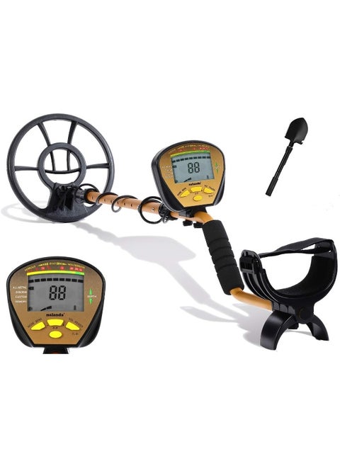 NALANDA 18kHz Metal Detector With 4+1 Detection Modes, Outdoor Gold Digger Finder Adjustable Sensitivity Waterproof Search Coil LCD Display