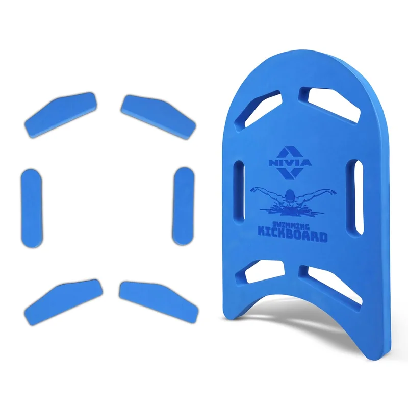 نيفيا Nivia Swimming Kickboard - Blue Float Pad for Adults and Kids, Ideal for Beginners Training with No-Slip Grip