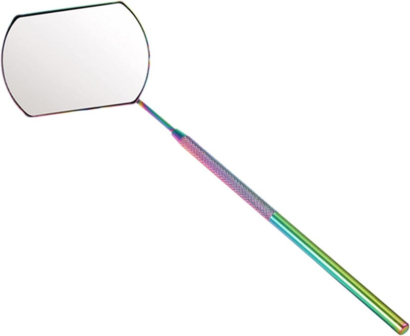 klarako Eyelash Tools, Stainless Steel Mirror for Checking Eyelash Extension Applying Eyelash Tools Salon Home Use - Colored - Image 3