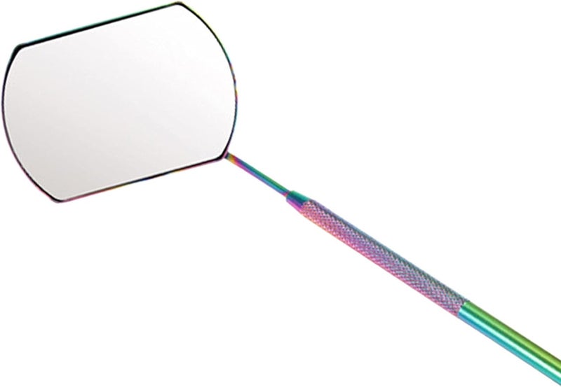 klarako Eyelash Tools, Stainless Steel Mirror for Checking Eyelash Extension Applying Eyelash Tools Salon Home Use - Colored - Image 5
