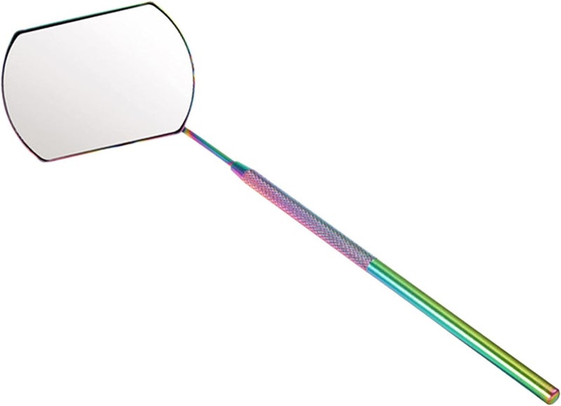 klarako Eyelash Tools, Stainless Steel Mirror for Checking Eyelash Extension Applying Eyelash Tools Salon Home Use - Colored - Image 1