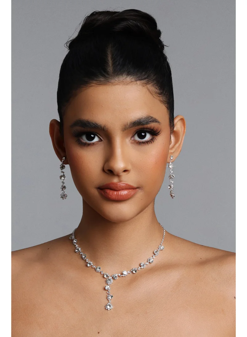 Bella Barnett Joie Y Shaped Crystal Drop Jewelry Set