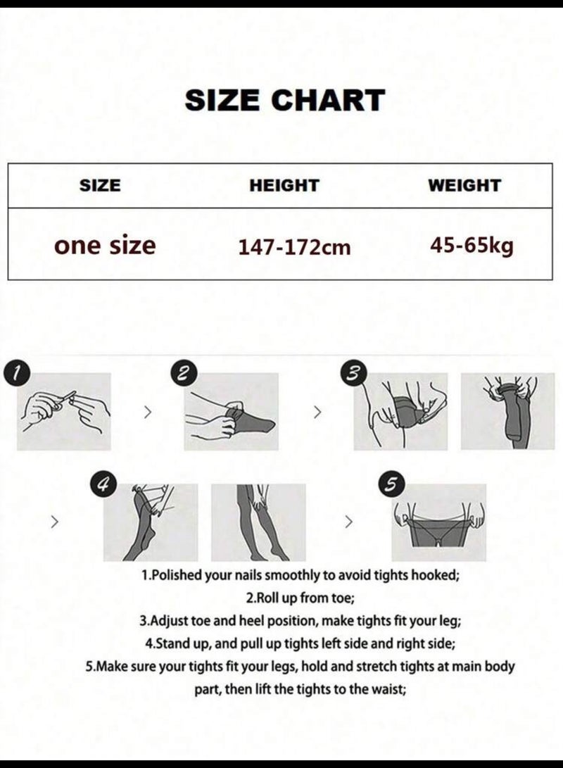 Shein Black stocking lined with Beige Shein  - Image 3