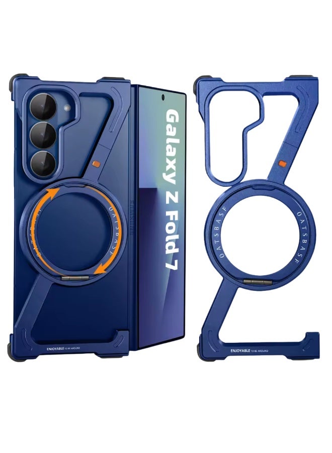 Premium Z-Shaped Frameless Metal Case for Samsung Galaxy Z Fold - Image 1