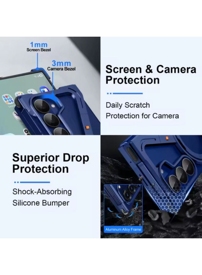 Premium Z-Shaped Frameless Metal Case for Samsung Galaxy Z Fold - Image 2