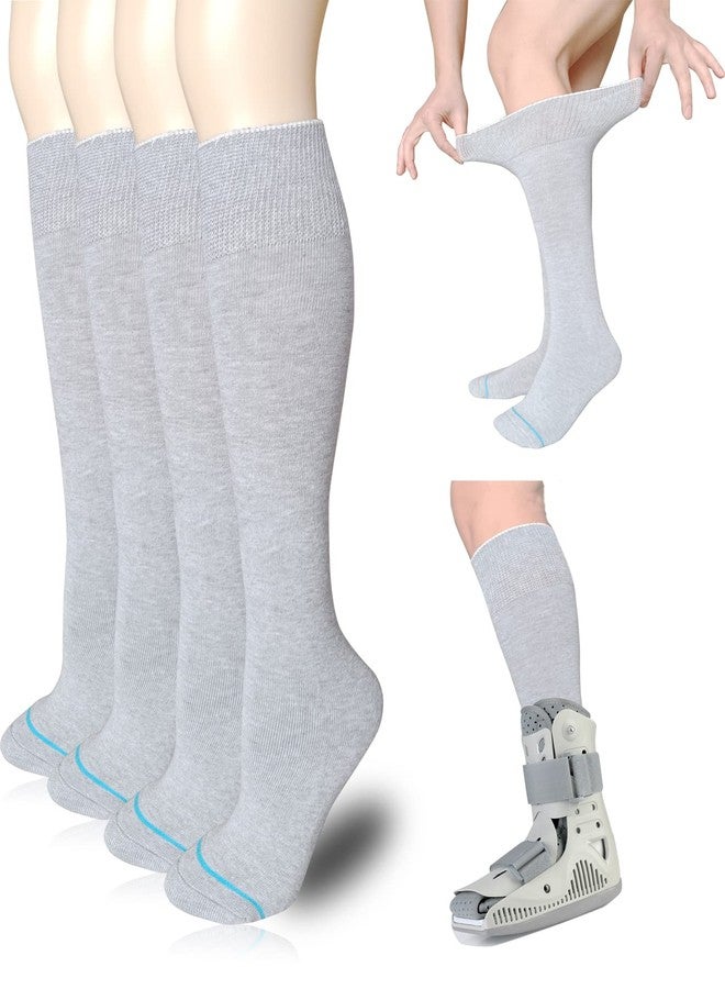 VEIGIKE Replacement Sock Liner for Orthopedic Walking Boots Walker Brace,Tube Socks Under Air Cam Walkers and Fracture Boot Cast Shoe Surgical Leg Cover 2 Pairs - Image 1