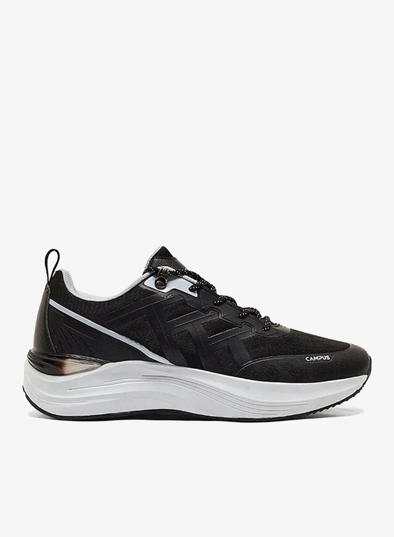 كامبس Men Trick Bubble Yoga Max Lace-Up Running Shoes-Black