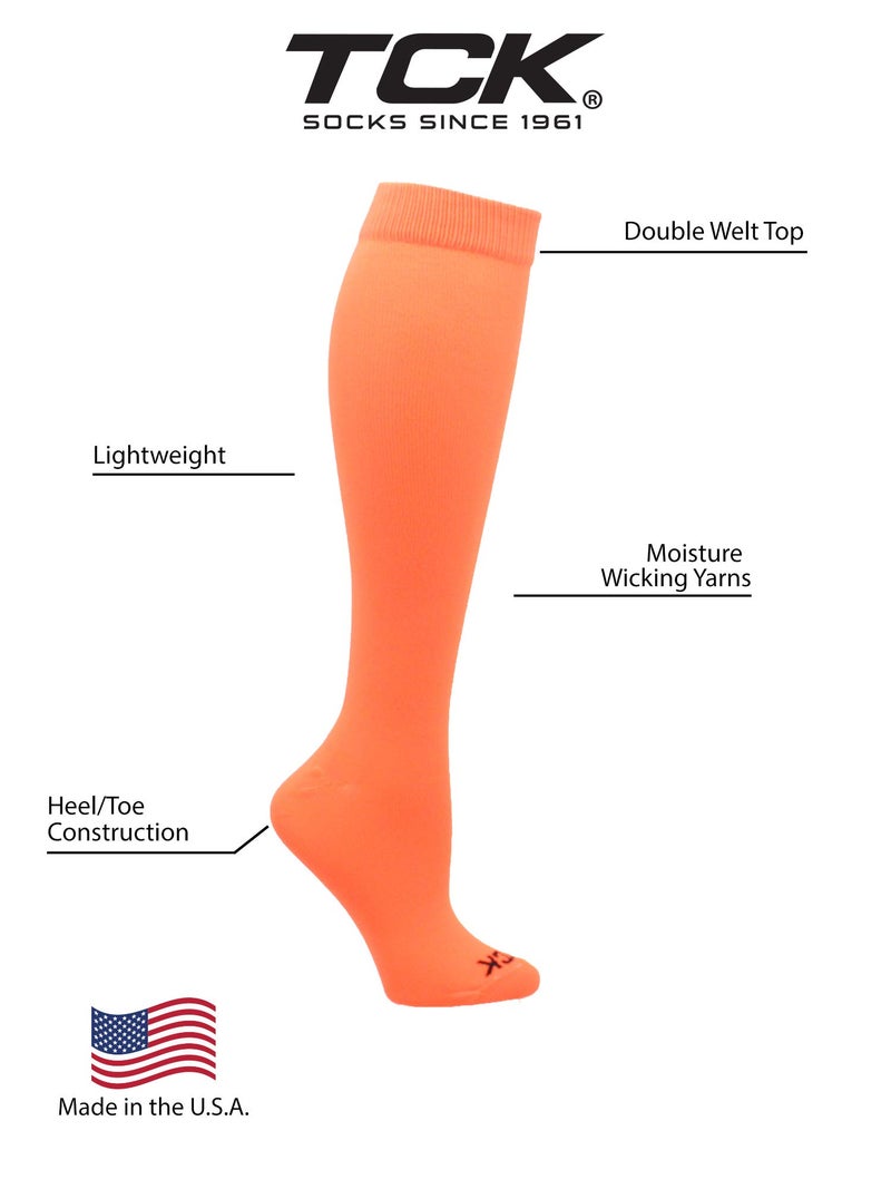 TCK Krazisox Neon Over the Calf (Neon Orange, Medium) - Image 3