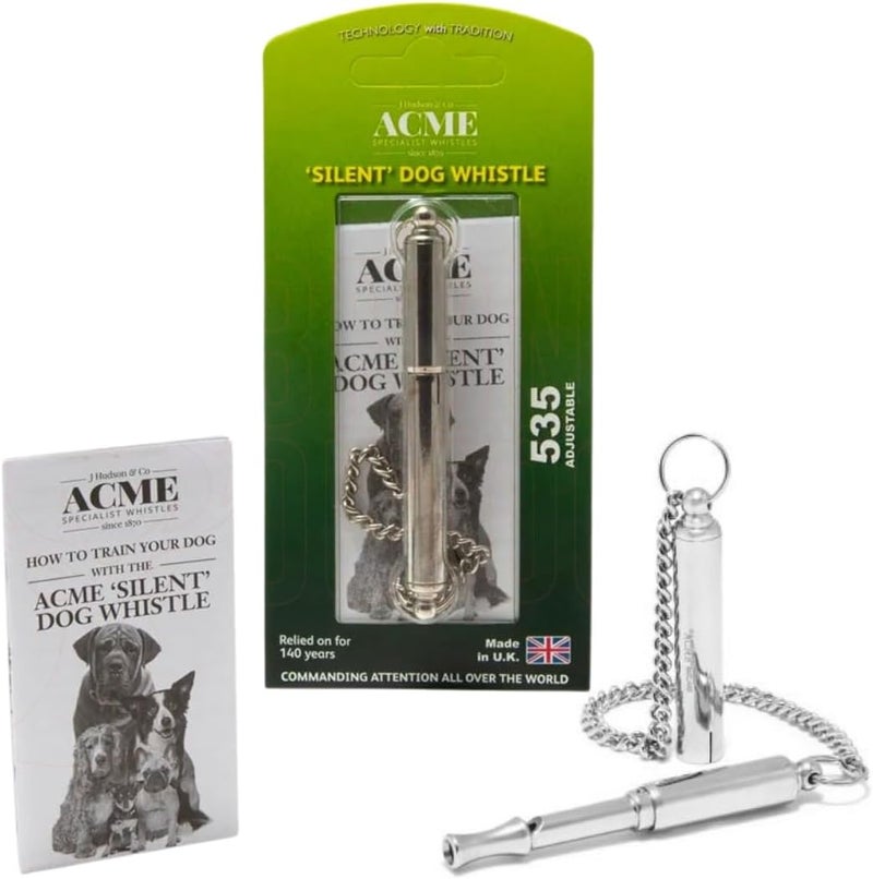 ACME 535 Adjustable Silent Dog Whistle - Nickel-Plated - Image 1