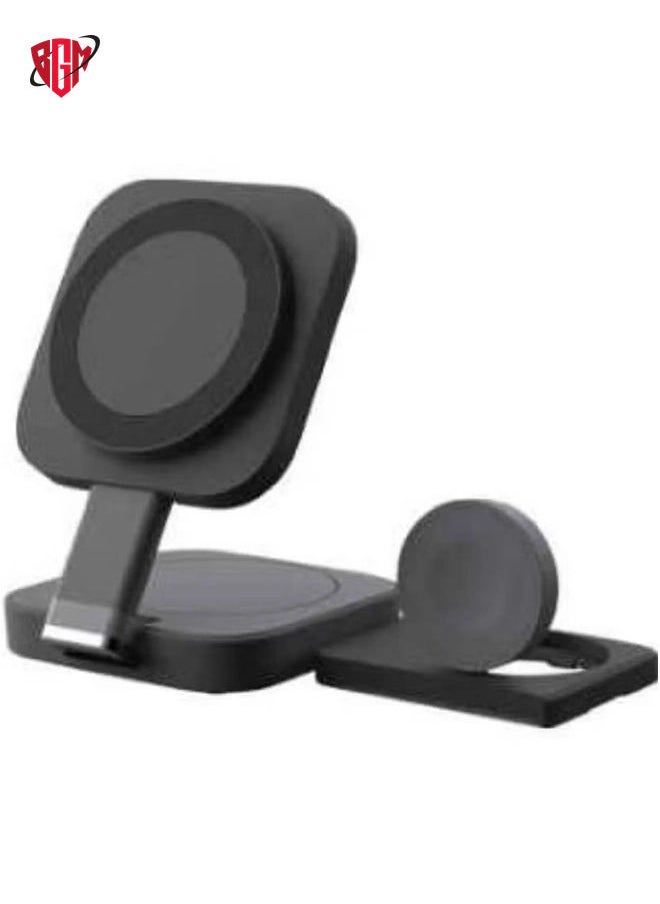 BGM - 3 in 1 Charging Station for Apple Devices Magsafe Wireless Charger For Multiple Devices Fits - Image 1