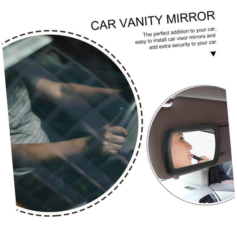 Adjustable Clip On Car Visor Makeup Mirror Portable Travel Vanity Mirror For Women Men - Image 3