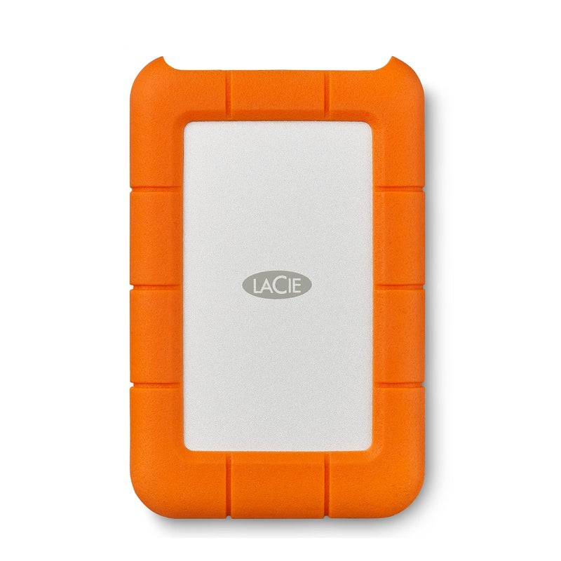 LaCie Rugged USB-C 2TB External Hard Drive Portable HDD â€“ USB 3.0 compatible, Drop Shock Dust Rain Resistant, for Mac and PC Computer Desktop Workstation Laptop, 1 Month Adobe CC (STFR2000800) - Image 1