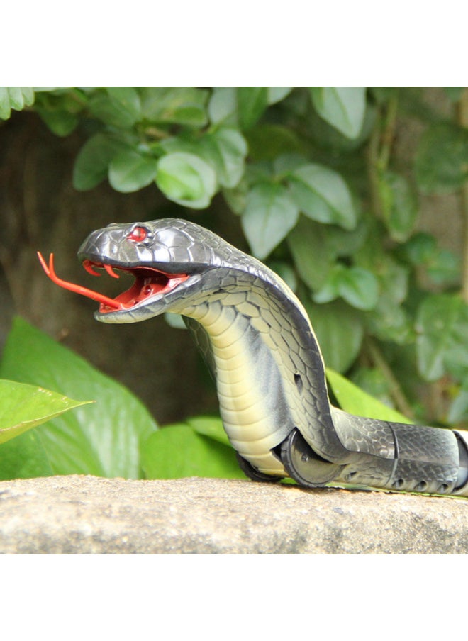 Funny Toy Zero Distance To Contact With King Cobra Remote Control Rattlesnake Real Experience Simulation Animal Snake-Color:Gray Black-King Cobra  - Image 5