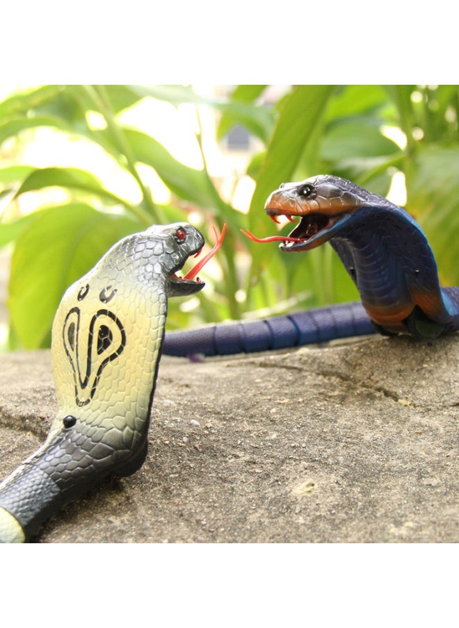 Funny Toy Zero Distance To Contact With King Cobra Remote Control Rattlesnake Real Experience Simulation Animal Snake-Color:Gray Black-King Cobra  - Image 3