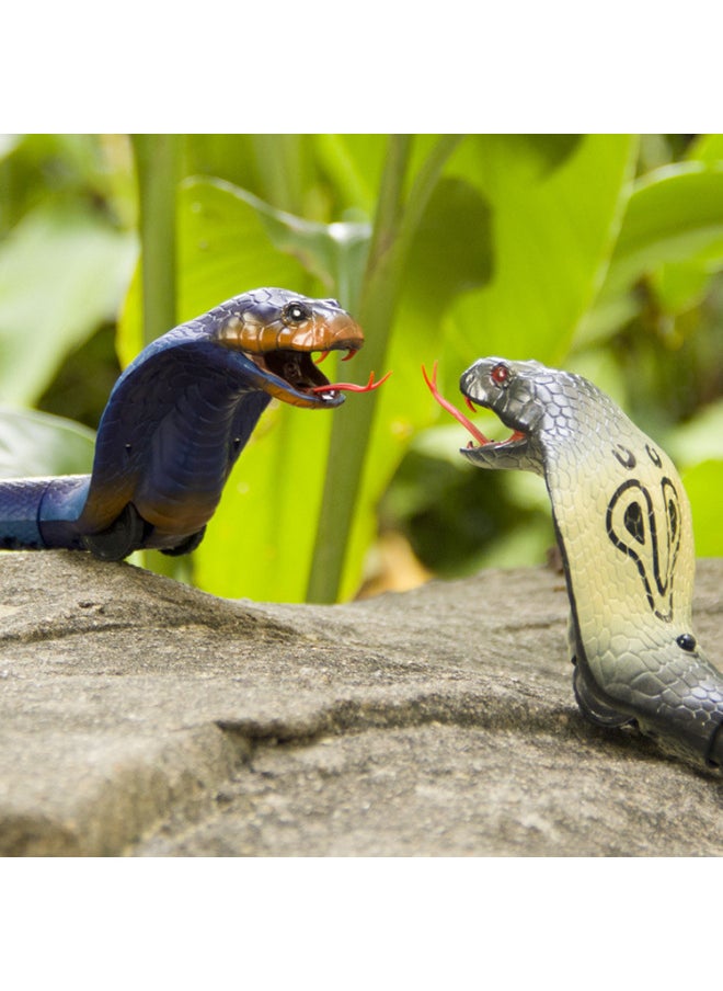 Funny Toy Zero Distance To Contact With King Cobra Remote Control Rattlesnake Real Experience Simulation Animal Snake-Color:Gray Black-King Cobra  - Image 4