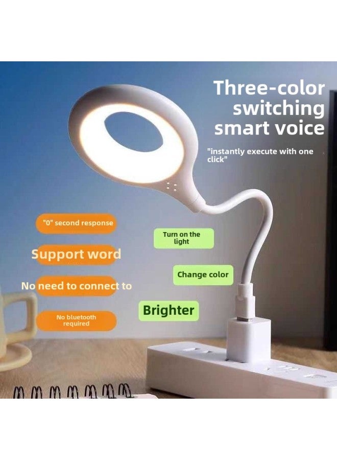 Smart Voice Nightlight Home Bedroom Sleep Bedside Baby Feeding Voice-Controlled Led Light Special Eye Protection For Lazy People-Color: Automatic Sensor + Light On When Dark + Skylight Turns Off + Single-color Soft Light Eye Protection + Usb Only Requires One Battery Once A Year + 90% Of People Choose - Image 1