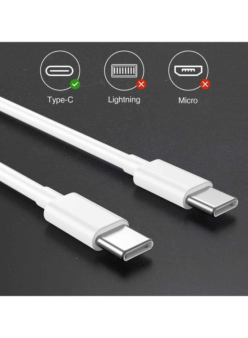 كابل USB C إلى USB C لهواتف Apple iPhone 16/15، بطول 6 أقدام (عبوة من 2)، كابل شحن سريع من النوع C لهواتف iPhone 16/15 Pro Max، iPhone 16e، MacBook Air، iPad Pro، وSamsung Galaxy. - Image 5