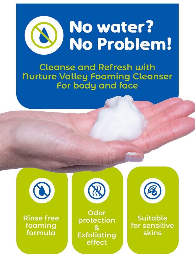 Nurture Valley - Nurture Rinse Free Foaming Cleanser Waterless Shower & Bath Wash W/Aloe For Sensitive Dry Skin Women Camping Elderly & Hospital Patients Perineal Cleansing Foam Hand & Body Soap 3 Pk - Image 1