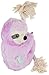 Fringe Studio Plush Dog Toy Purple Sloth On A Rope PetShop Collection 289374 - Image 3