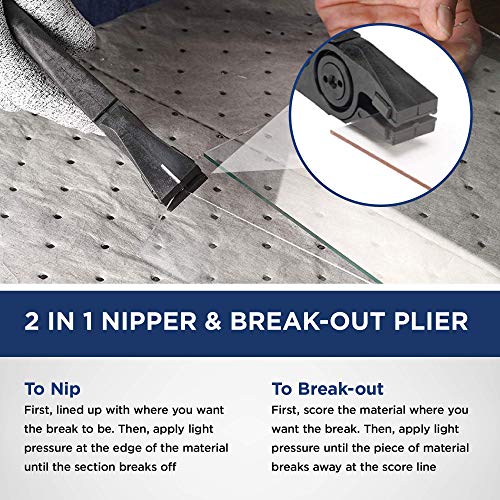 Fletcher® 8” Running and Nipping Pliers, Breakout Glass Hand Tool - Image 2