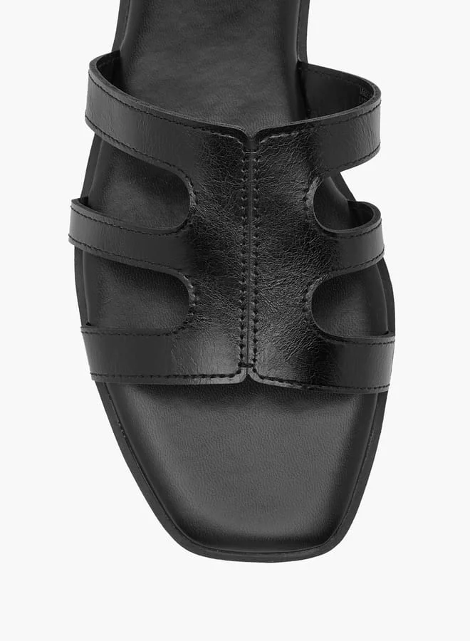 Celeste Women's Solid Slip-On Flat Sandals