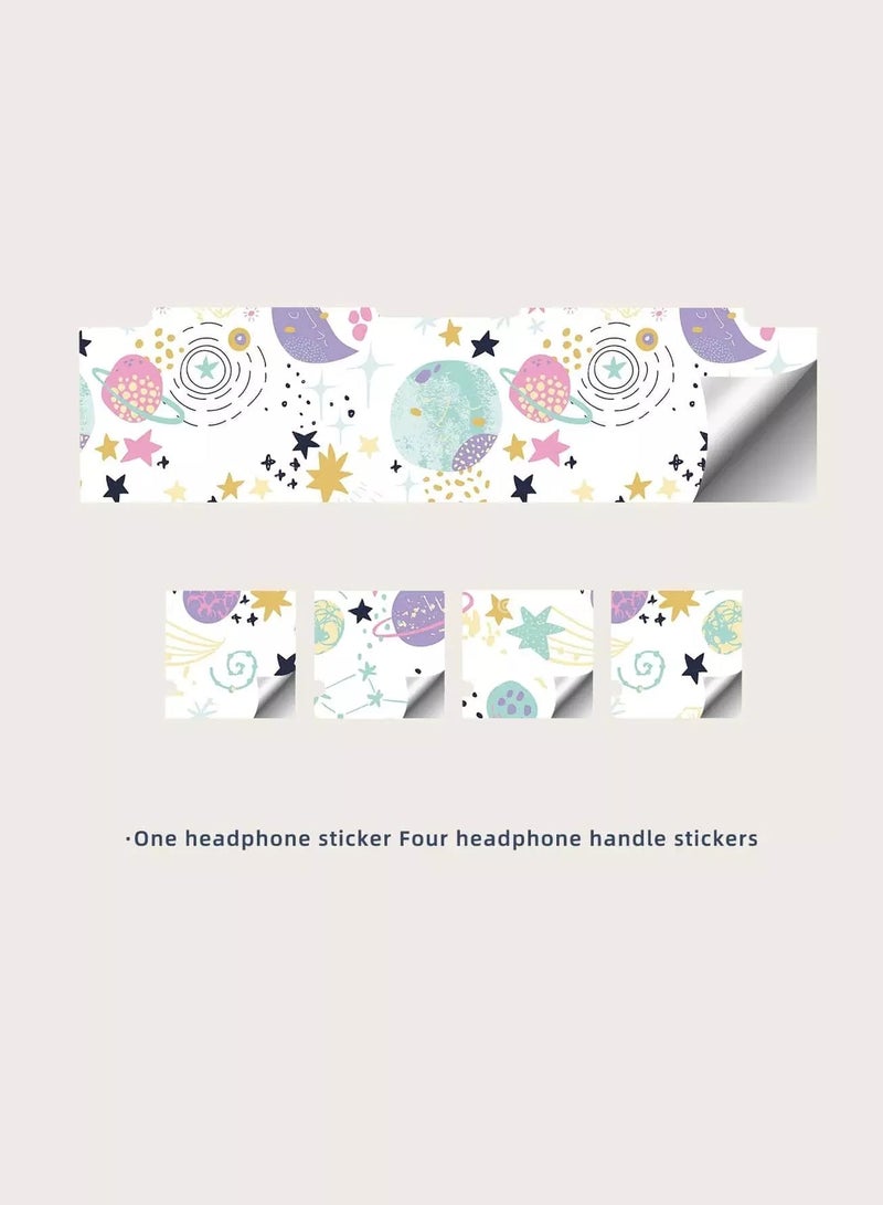 1sheet Cartoon Planet Sticker Compatible With Airpods - Image 3