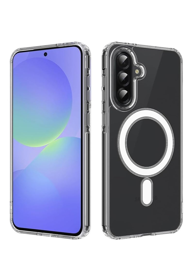 بورتوني جراب شفاف لهاتف Samsung Galaxy A56 متوافق مع غطاء MagSafe لهاتف Galaxy A56 جراب شفاف رفيع مضاد للاصفرار لهاتف Samsung Galaxy A56 مقاس 6.7 بوصة - Image 1