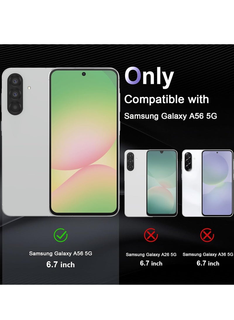 بورتوني جراب شفاف لهاتف Samsung Galaxy A56 متوافق مع غطاء MagSafe لهاتف Galaxy A56 جراب شفاف رفيع مضاد للاصفرار لهاتف Samsung Galaxy A56 مقاس 6.7 بوصة - Image 2