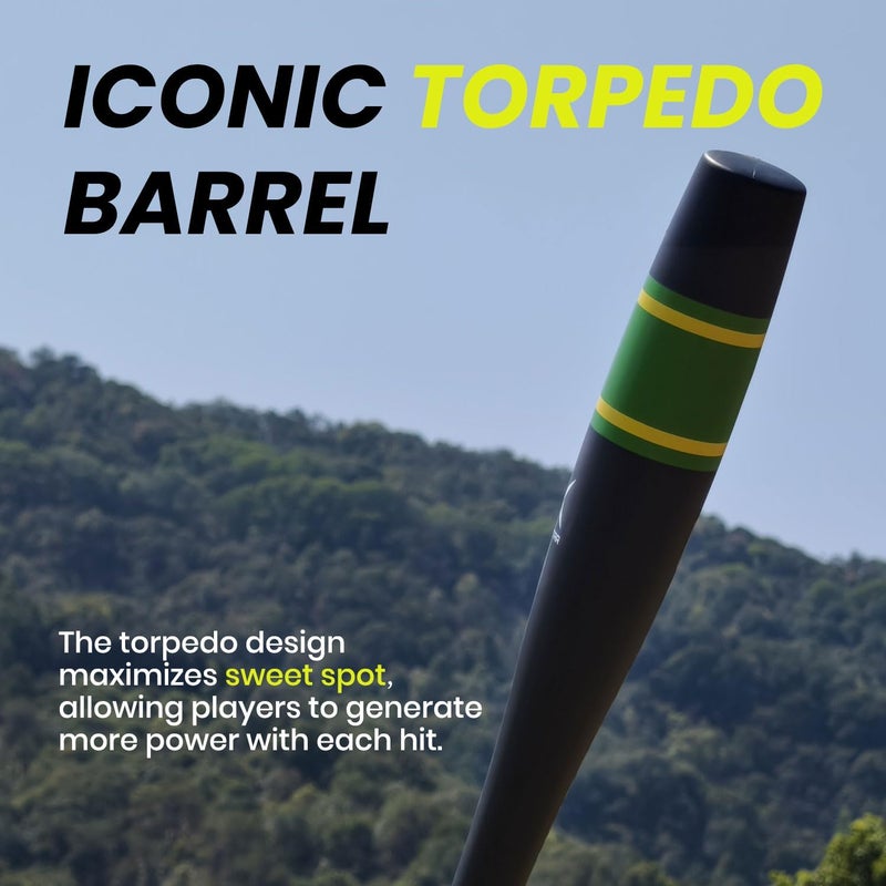 Xmortar T1 Pro Plastic Torpedo Bat for Backyard Baseball Game - 32 in / 12 oz (Black Pencil) - Image 3