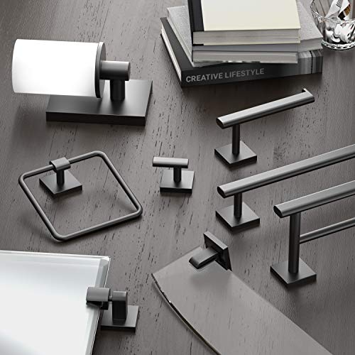 Gatco 4054MX Elevate Bathroom Double Towel Bar, 24-inch, Matte Black - Image 2