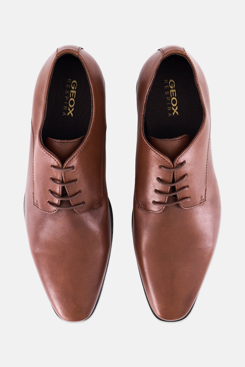 GEOX Men U High Lift Lace Up Formal Shoes, Dark Brown - Image 4