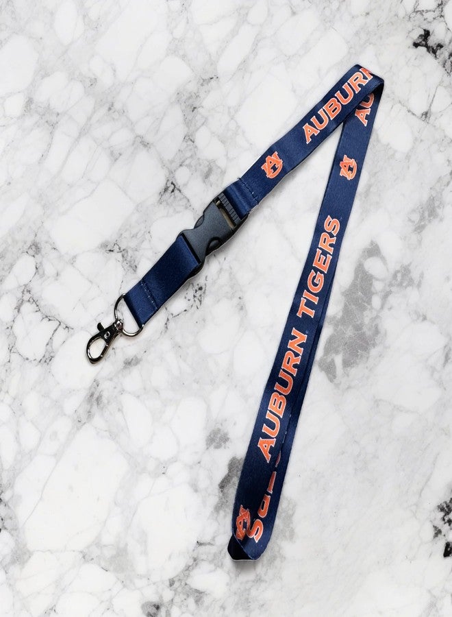 Desert Cactus Auburn University Tigers Lanyard with Snap Buckle (Blue) - Image 4