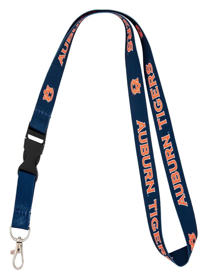 Desert Cactus Auburn University Tigers Lanyard with Snap Buckle (Blue) - Image 1
