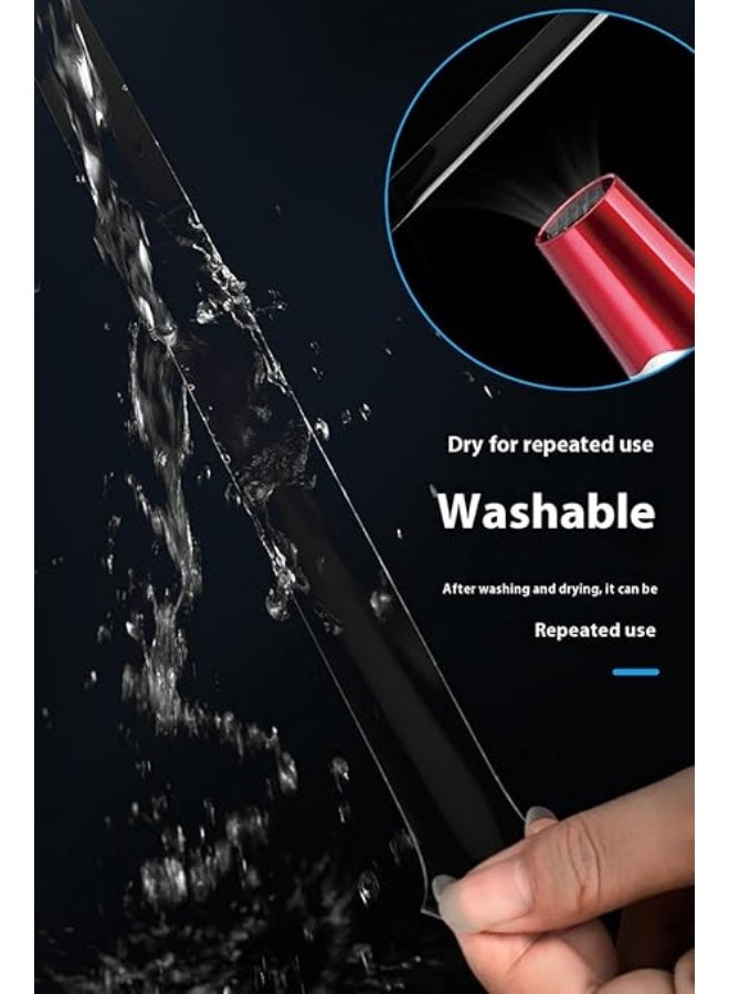 erorex 2 Rolls Heavy Duty Double-Sided Nano Tape - 79"x1.2" & 0.4" - Removable, Clear & Strong Adhesive for Posters, Carpets, Pictures, Rugs, Walls & Outdoor Use - Multi-Purpose Hanging Strips - Image 4