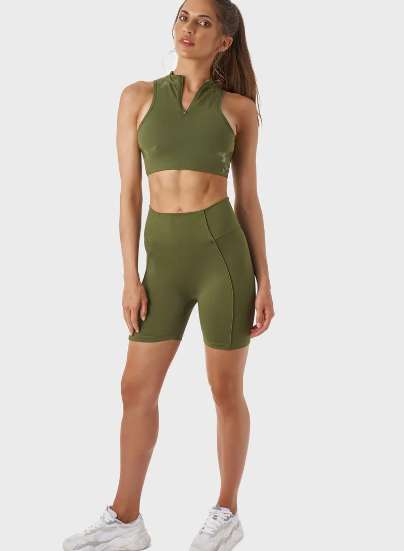 FO Diagonal Biker Shorts