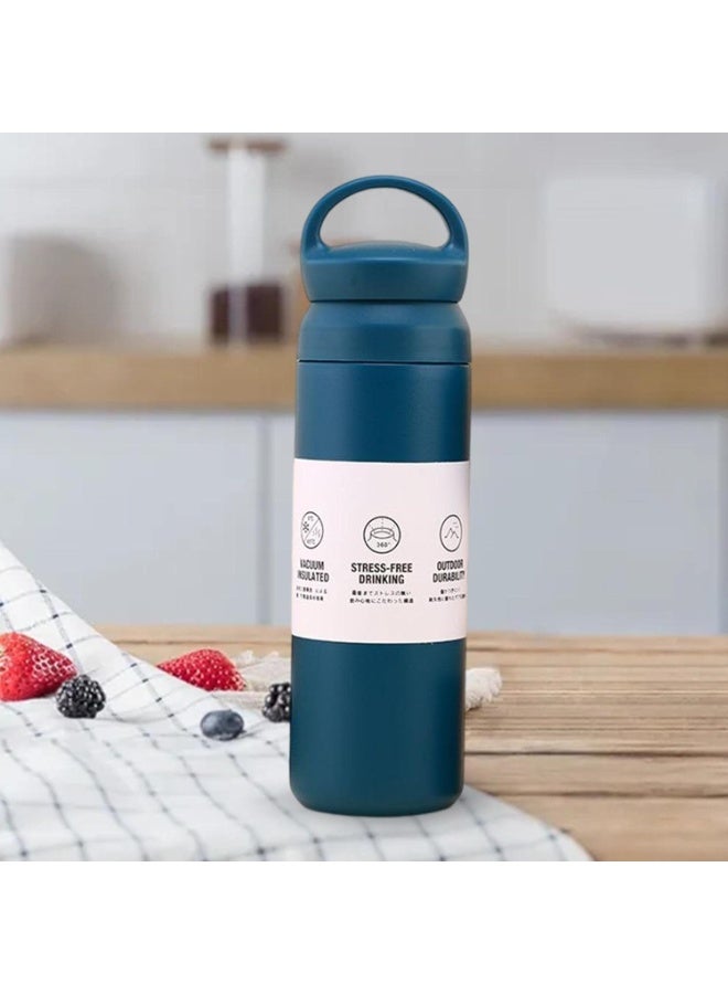 Travel Tumbler vacuum insulated bottle 500ml Navy Blue - Image 4